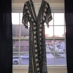 Kimono style maxi dress